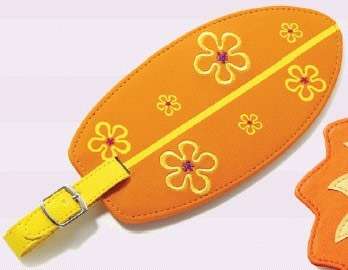 Surfboard - Luggage Tags x 2 - Click Image to Close
